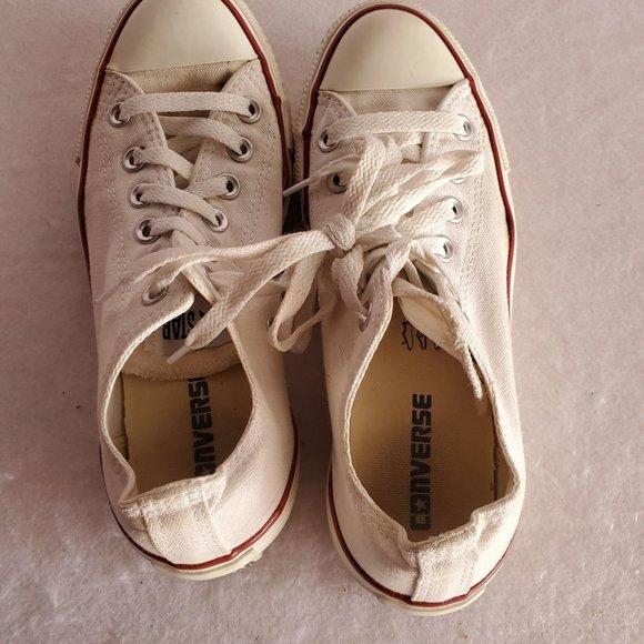White Converse all star  szMens5 womens7 - Picture 4 of 7